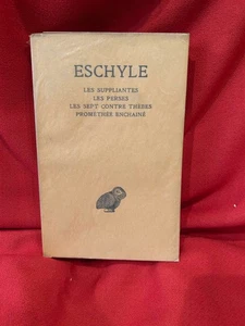 ESCHYLE (0525-0456) - Tragédies - Tome I : Les Suppliantes. Budé, 1953, broché. - Imagen 1 de 4
