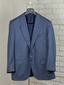 BRIONI For Wenberg Parigi Wool Two Buttons Blue Blazer Jacket Size IT 52 - Picture 1 of 12