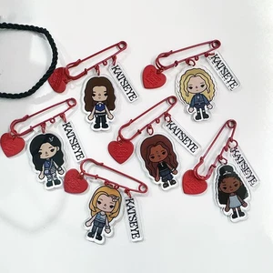 1pc Kpop KATSEYE Acrylic Brooch Pin Jewelry Accessories MANON LARA MEGAN DANIELA - Picture 1 of 9