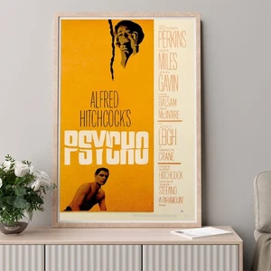 Póster de la película Psycho 1960 decoración de pared arte impresión póster de lienzo - Imagen 1 de 5