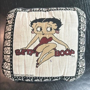 Betty Boop Decorative square Tapestry Pillow- has signs of wear stain- film - Picture 1 of 7