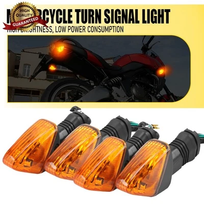 4PCS Front/Rear Turn Signal Indicator Light For KAWASAKI Z750 Z1000 2007-2009 - Image 1 of 4