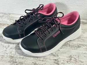 Zapatos de boliche Dexter Raquel V para mujer talla 6,5 M (B) negro rosa NUEVO - Imagen 1 de 6