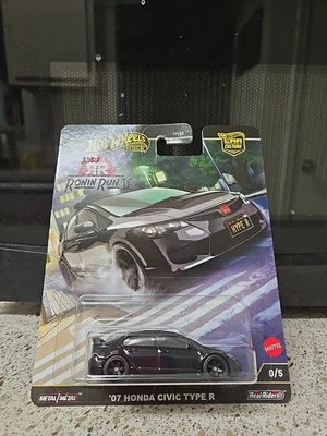 Hot Wheels Car Culture Ronin Run II '07 Honda Civic Type R BLACK CHASE 0/5 - Image 1 of 4