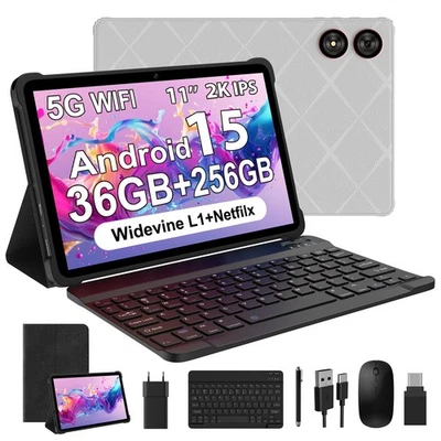 WOREGOO 11 Pollici Android 15 Tablet 5G WiFi Tablet in Offerta 2.0GHz Octa Core 36GB RAM