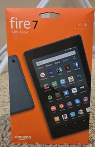 Amazon 9. Gen Fire 7" Tablet mit Alexa BRANDNEU UND VERSIEGELT - Bild 1 von 2