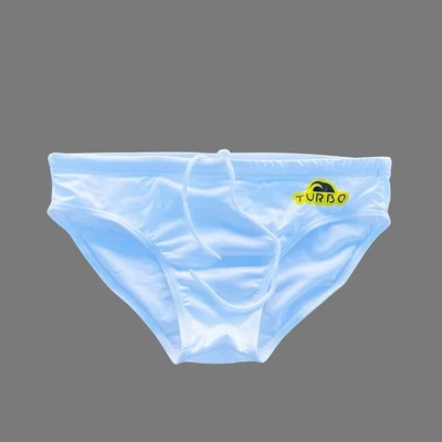 Turbo mens White Water Polo Swim Brief swimwear swimsuit size 32 34 36 - Image 1 of 4