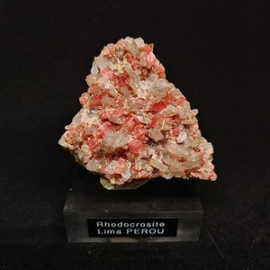 Rhodochrosit Edelsteine Kristalle aus Peru auf Quarz / 177 Gramm - Bild 1 von 8
