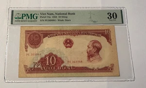 Vietnam P-74a 10 Dong 1958 PMG 30 EPQ - Foto 1 di 2