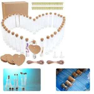 40 Stück Reagenzglas Mit Korken 25Ml Glas, Mini Glasflaschen Mit Korken, Reagenz - Bild 1 von 1