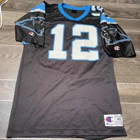 Vintage Champion Carolina Panthers Kerry Collins Jersey Size 40 Cover