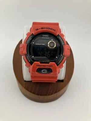 G-shock Men 52mm Digital Watch Rescue Orange Negative Screen Chrono G8900A -RUNS - Image 1 of 4