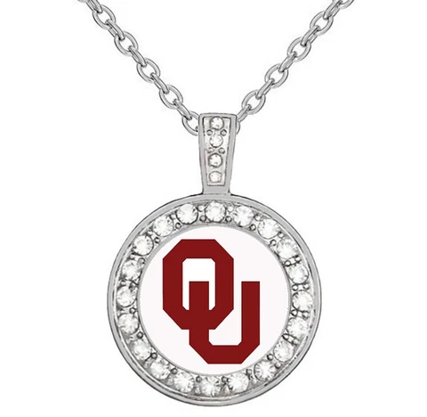 Special Oklahoma Sooners Womens Sterling Silver Necklace College Gift D18 Cover