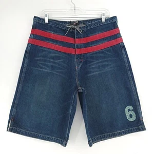 Vtg 90s Polo Jeans Company Ralph Lauren Mens 32 Denim Drawstring Shorts - Picture 1 of 11