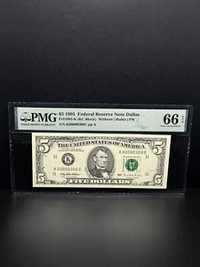 1995-$5 DOLLARS BILL Very Nice Piece For Your Collection NEAR SOLID High Grade. - Picture 1 of 2
