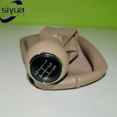 5Speed Beige Gear Shift Knob w/Gaitor Boot for Audi A6 C5 1998-2001 A4 1998-2000 Foto 1 de 4