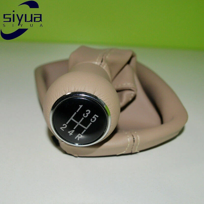 5Speed Beige Gear Shift Knob w/Gaitor Boot for Audi A6 C5 1998-2001 A4 1998-2000 Foto 1 de 4