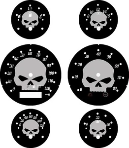 Harley Davidson ST Glide, FLTRX Road Glide Faceplate 2005-2013 HD Skull 3 - Bild 1 von 1
