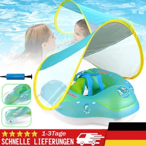 Baby Schwimmring mit Abnehmbarem Sonnendach Schwimmreifen Kinder 0-3 Jahre DE - Bild 1 von 22