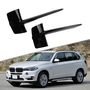 Authentic For BMW X5 F15 Front Bumper Grill Pure Black with Chrome Trim 7325395 - Picture 1 of 12