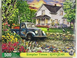 Springbok 500 Piece Jigsaw Puzzle Simpler Times - Made in USA BRAND NEW SEALED