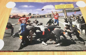 Vintage San Francisco 49ers Football POSTER The Catch Joe Montana Dwight Clark - Picture 1 of 9