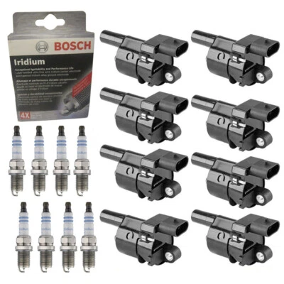 Bobinas de encendido y 8 bujías de iridio Bosch para Isuzu NPR-HD NRR NQR 8 MK UF742 Foto 1 de 4