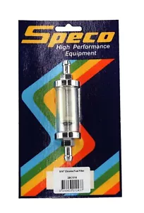 Speco 28C516 Inline Carby Fuel Filter 5/16" Inlet / Outlet With Glass Cover - Picture 1 of 3