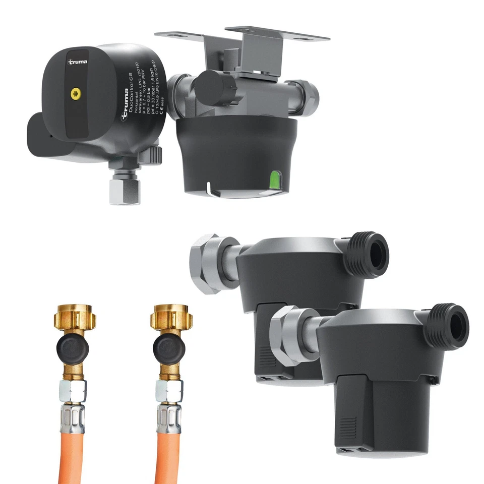 Truma DuoControl CS horizontal Komplettset Gasdruckregler 30mbar DuoMatic 2035