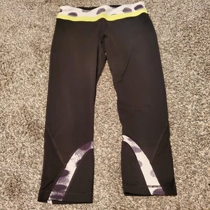 Lululemon Run Inspire Crop Citron Tinted Canvas 8 - Picture 1 of 4