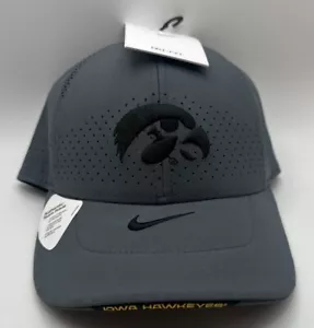 Nike Men's Gray Iowa Hawkeyes 2021 Sideline Legacy91 Performance Adjustable Hat - Picture 1 of 8