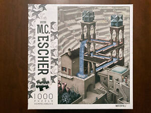 M.C. Escher Waterfall Puzzle Buffalo SEALED 1000 PC Poster Included NEW!
