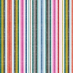 Michael Miller Fabrics~Happy Camper Stripe, BTY, CX11013 Quilters Quality - Picture 1 of 1