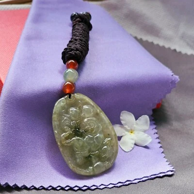 Old Well Jade Monkey Zodiac Pendant Bottom is Chinese Money Peach Width 2.97 cm Foto 1 de 4