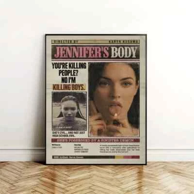 Póster de la película Jennifer’s Body, cartel de decoración de pared con impresión clásica de culto de terror Foto 1 de 4