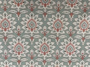 Linen Fabric WELLS Vintage Soft Brushed Coral Sea Spray Curtain Blind Upholstery - Picture 1 of 9