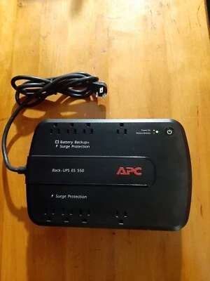 APC Back-UPS ES 550 Uninterruptible Power Supply 120V 330W BATTERY WORKS! BE550G - Image 1 of 4