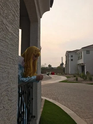 Vestido azul princesa Aurora/Beleza Adormecida - Imagem 1 de 4