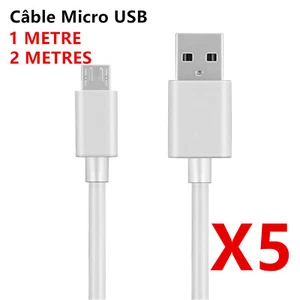 CÂBLE POUR pour Samsung A10 S6 S7 J4 Plus J5 J6 J7 A6 MICRO USB Chargeur Rapide - Photo 1/12