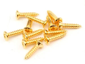 Pickguard and Backplate screws 3x12mm Gold fits Fender ® Guitars Qty.12 - Bild 1 von 4