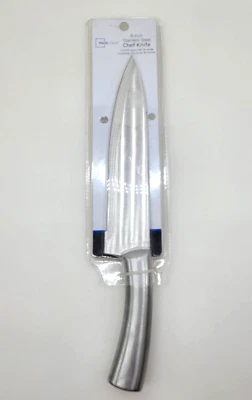 Cuchillo de chef Mainstays de 8 pulgadas, cuchillo de acero inoxidable Foto 1 de 4