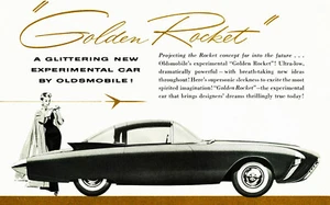 1956 Oldsmobile Golden Rocket Concept Showroom Illustration 8 x 10 Giclee print - Picture 1 of 1