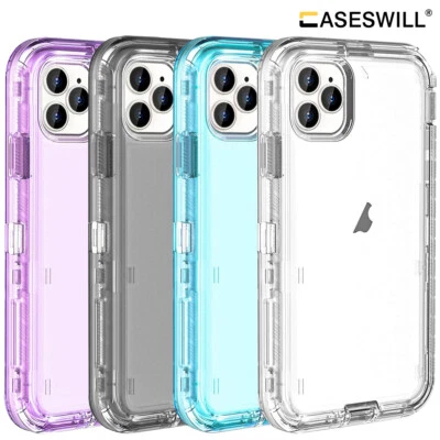 For iPhone Air 17 16E 16 15 14 Plus 13 12 Pro Max 3in1 Shockproof Case Cover - Image 1 of 4