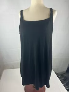 Women’s Joyspun Basic Stretch Cami Maternity Tank Top Size XXL Black EUC - Picture 1 of 3