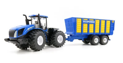 Siku 1947 - New Holland T9.560 Tractor with Silage Trailer - Scale 1:50 - Image 1 of 4