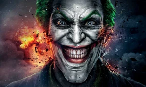 QUADRO STAMPA SU TELA CANVAS joker film personaggi arredo classico moderno - Foto 1 di 3