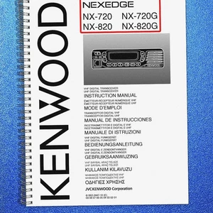 KENWOOD NX-720 NX-720G NX-820 NX-820G INSTURCTION MANUAL - COIL BINDER - COVERS - Imagen 1 de 8