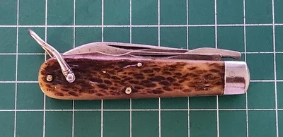 vintage - PAL BLADE CO - Lineman Knife - BONE Scales - ca. 1934-1953 - Image 1 of 4