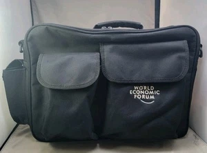 World Economic Forum Embroidered Bag Laptop Bag Messenger Bag - Picture 1 of 7