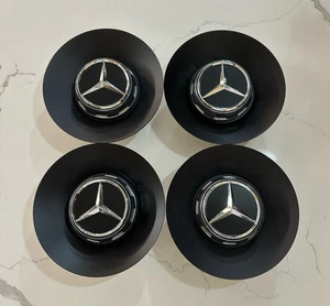 4pc Mercedes Benz S63 S65 AMG Wheel Hub Center cap 145mm 2014-2020 A2224000800 - Picture 1 of 5